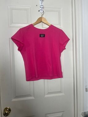 Lulu Mac Women's Pink Short Sleeve Crew Tee